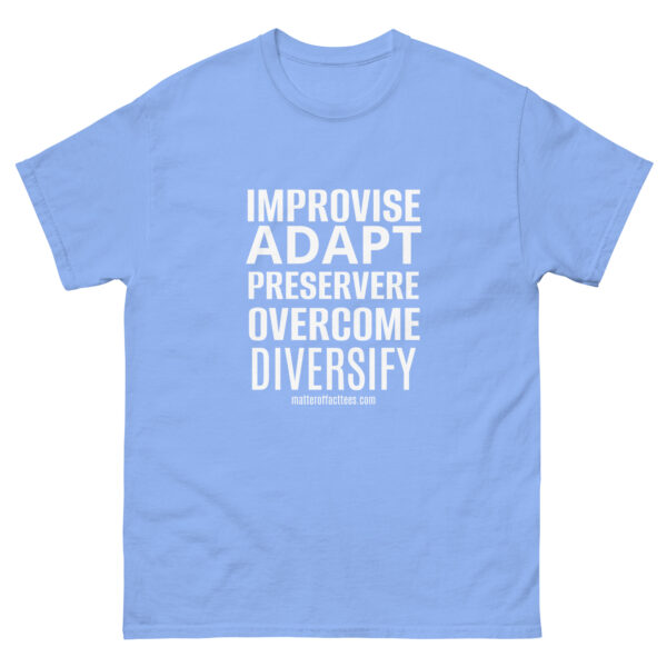 IMPROVISE ADAPT PERSEVERE OVERCOME DIVERSIFY TSHIRT - Image 18