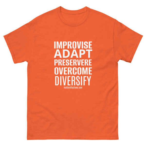 IMPROVISE ADAPT PERSEVERE OVERCOME DIVERSIFY TSHIRT - Image 14